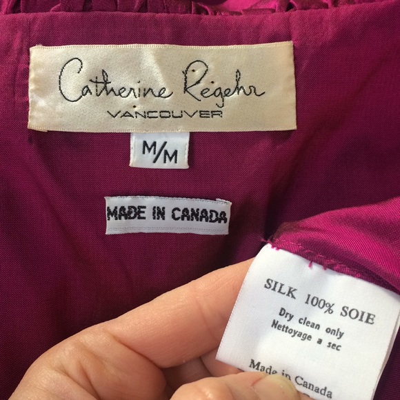 Catherine Regehr Silk Taffeta Retro Cocktail Dress - Picture 13 of 14